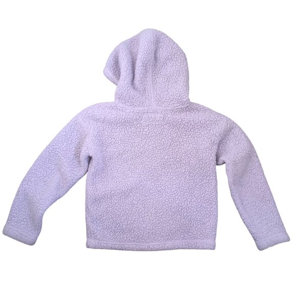 Abercrombie Kids Lavender Sherpa Hoodie – Soft Fleece Pullover, Size 9/10 - Picture 7 of 8